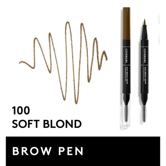 NEW Covergirl Easy Breezy Brow INK PEN Soft Blonde Eyebrow Pencil Smudge Proof - Picture 6 of 11